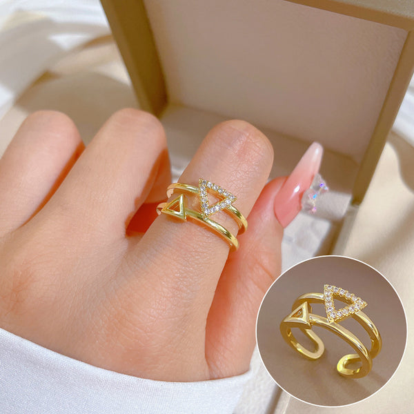 Korean Women Crown Brass Electroplating Rings