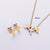 6 Pcs Fashion Plant Heart Circle Cross Stainless Steel Electroplating Jewelry Sets