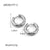 IG Style Circle Geometric Stainless Steel 18K Gold Plated Earrings