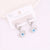 Women Eye Droplet Stainless Steel Electroplating Earrings