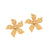 Fashion Little Daisy Sunflower Flower Stainless Steel Electroplating Earrings