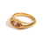 Peach Heart Fashion Heart Stainless Steel 18K Gold Plated Rings