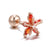 Ocean Series Ear Bone Nail Lock Ball Piercing Seahorse Starfish Earrings