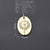 One Pack 13.5*19.5mm Hole 3~3.9mm Copper Zircon Gold Plated Oval Simple Dandelion Polished Pendant