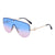 One-piece Lens Half Frame Sunglasses Wholesale