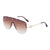 One-piece Lens Half Frame Sunglasses Wholesale