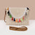 Orange Green Beige Straw Geometric Square Evening Bags