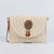 Orange Green Beige Straw Geometric Square Evening Bags