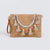 Orange Green Beige Straw Geometric Square Evening Bags