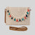 Orange Green Beige Straw Geometric Square Evening Bags