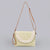 Orange Green Beige Straw Geometric Square Evening Bags