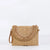 Orange Green Beige Straw Geometric Square Evening Bags