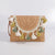 Orange Green Beige Straw Geometric Square Evening Bags