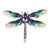 Original Design Pin Dragonfly Alloy Plating Inlay Artificial Gemstones Women's Brooches