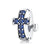 Original Design Simple Style Cross Devil's Eye Bow Knot Sterling Silver Inlay Zircon Jewelry Accessories