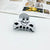 Original Design Skull Arylic Carving Hair Clip Hair Claws