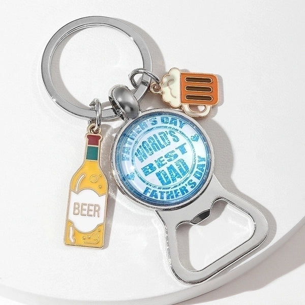 Original Design Wine Bottle Alloy Unisex Keychain