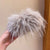 Oversized Feather Large Intestine Hair Band Female Hair Tie Furry Hair Rope Plush Autumn And Winter High Sense Headdress Ponytail Hair Rope