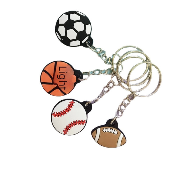 PVC Soft Rubber Key Chain Football Key Ring Cartoon Football Pendant World Cup Gift Toy Spot