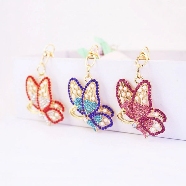 Pastoral Butterfly Zinc Alloy Unisex Keychain