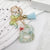 Pastoral Flower Butterfly Crystal Women's Bag Pendant Keychain