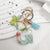 Pastoral Flower Butterfly Crystal Women's Bag Pendant Keychain