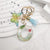 Pastoral Flower Butterfly Crystal Women's Bag Pendant Keychain