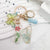 Pastoral Flower Butterfly Crystal Women's Bag Pendant Keychain