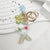 Pastoral Flower Butterfly Crystal Women's Bag Pendant Keychain