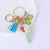 Pastoral Flower Butterfly Crystal Women's Bag Pendant Keychain