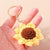 Pastoral Flower Knit Zinc Alloy Keychain