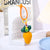 Pastoral Fruit Flower Cloth Bag Pendant Keychain