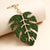 Pastoral Leaves Stainless Steel Alloy Unisex Bag Pendant Keychain