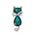 Pastoral Simple Style Eye Alloy Inlay Zircon Women's Brooches