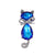 Pastoral Simple Style Eye Alloy Inlay Zircon Women's Brooches