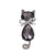 Pastoral Simple Style Eye Alloy Inlay Zircon Women's Brooches