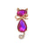 Pastoral Simple Style Eye Alloy Inlay Zircon Women's Brooches