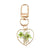 Pastoral Simple Style Heart Shape Flower Alloy Resin Keychain