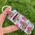 Pastoral Sunflower Lips Leopard Polyester Keychain