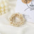 Pearl Hair Rope Hair Band Simple  Head Rope Women's Elegant Ponytail High Crystal Hair Ring Korean Style Hair Accessories