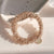 Pearl Hair Rope Hair Band Simple  Head Rope Women's Elegant Ponytail High Crystal Hair Ring Korean Style Hair Accessories