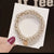 Pearl Hair Rope Hair Band Simple  Head Rope Women's Elegant Ponytail High Crystal Hair Ring Korean Style Hair Accessories