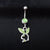 Piercing Jewelry Diamond Rabbit Belly Ring Multi-color Navel Stud