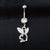 Piercing Jewelry Diamond Rabbit Belly Ring Multi-color Navel Stud