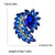 Pin Flower Alloy Inlay Artificial Gemstones Women's Brooches