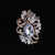 Pin Flower Alloy Inlay Glass Women's Brooches