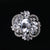 Pin Flower Alloy Inlay Glass Women's Brooches