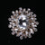 Pin Flower Alloy Inlay Glass Women's Brooches