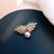 Pin Flower Rhinestone Plating Artificial Gemstones Women'S Brooches