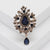 Pin Water Droplets Alloy Inlay Glass Women's Brooches